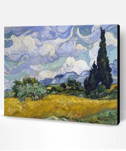 Wheat Field with Cypresses Van Gogh Paint By Number