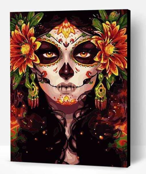 Sugar Skulls Woman Paint By Number