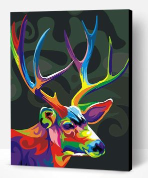 Abstract Deer Paint By Number