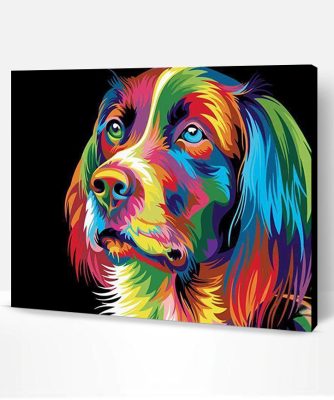 Abstract Dog Paint By Number