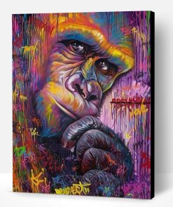 Monkey Graffiti Paint By Number