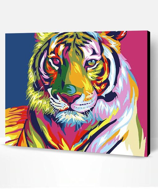 Colorful Tiger Paint By Number