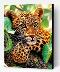 Leopard in Tree Paint By Number