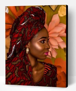 Woman African Dress Paint By Number