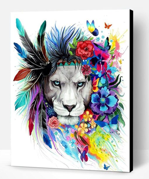 Colorful Lion King Paint By Number