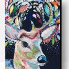 Deer Portrait Made of Flowers Paint By Number