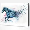 Horse and Butterflies Paint By Number