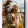 American Indian Man Paint By Number