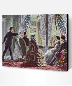 Assassination of Abraham Lincoln Paint By Number