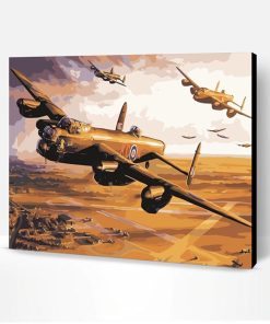 Avro Lancaster Bomber Paint By Number