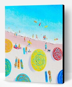 Beach Umbrellas Paint By Number