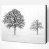 Black And White Trees Paint By Number