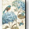 Blue Garden Birds Paint By Number