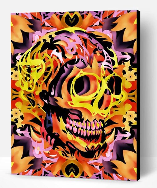 Bohemian Skull Paint By Number