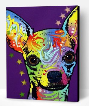 Colorful Chihuahua Dog Paint By Number