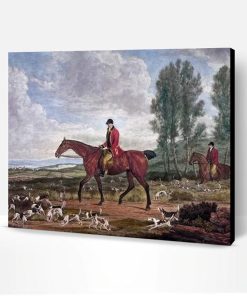 Horses and Hunting Hounds Paint By Number