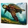 Sea Turtle Under Sea Paint By Number