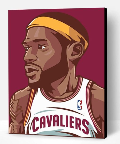 Cartoon King Lebron James Paint By Number