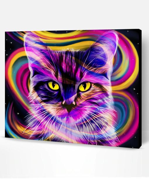 Colorful Cat Paint By Number