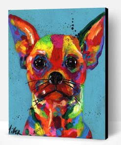 Colorful Chihua Dog Paint By Number