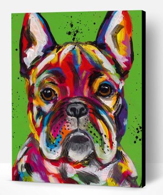 Colorful French Bulldog Paint By Number