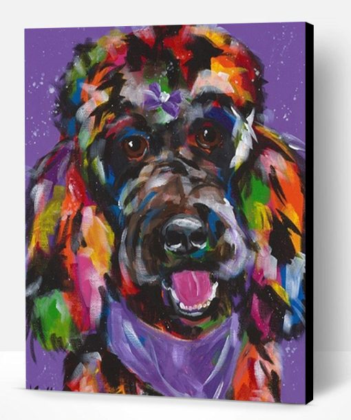 Colorful Standard Poodle Paint By Number