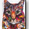 Colorful Tabby Cat Paint By Number
