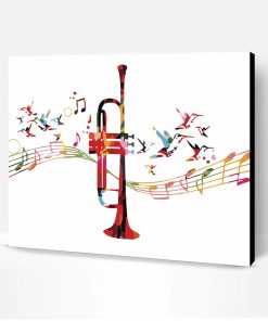 Colorful Trumpet Paint By Number