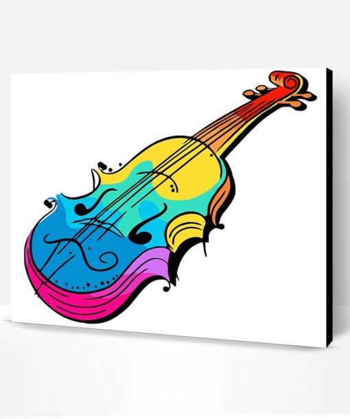 Colorful Violin Paint By Number