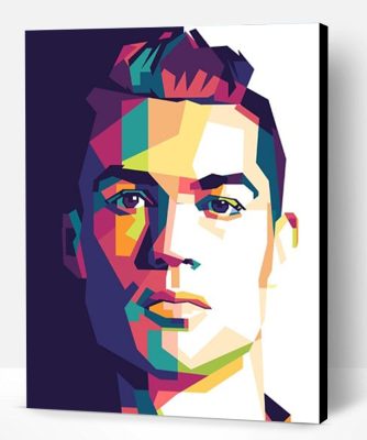 Cristiano Ronaldo On Pop Art Paint By Number