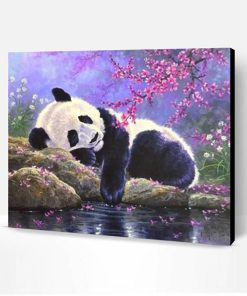 Sleeping Panda Paint By Number