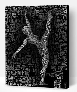 Dancer Silhouette Paint By Number
