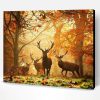 Deers in Autumn Forest Paint By Number
