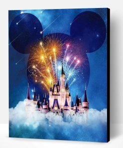 Disney Castle Above Clouds Paint By Number