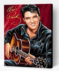 Elvis Presley With Guitar Paint By Number