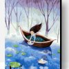 Girl In Little Boat Paint By Number