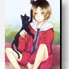Girl With Cute Cat Paint By Number