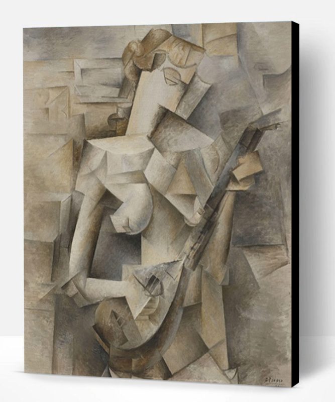 Girl with a Mandolin By Pablo Picasso Paint By Number