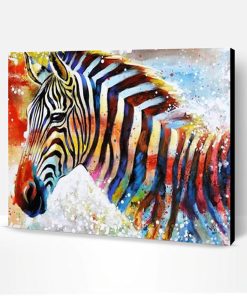 Glowing Zebra Paint By Number