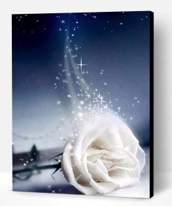 Good Night White Rose Paint By Number