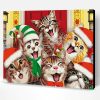 Six Christmas Cats Paint By Number