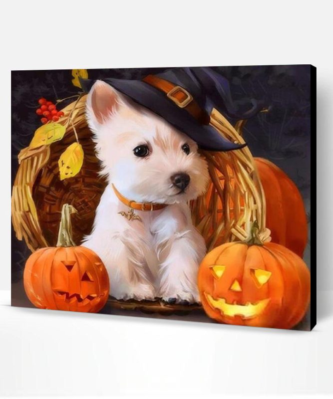 Halloween Dog Paint By Number