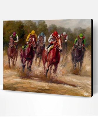 Horse Racing Paint By Number