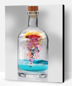 Jellyfish In Bottle Paint By Number