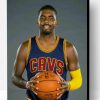 Kyrie Irving Holding A Basketball Paint By Number