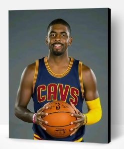 Kyrie Irving Holding A Basketball Paint By Number