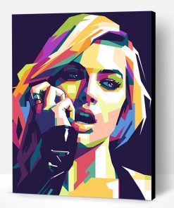 Margot Robbie On Pop Art Paint By Number