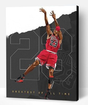 Michael Jordan Athlete Paint By Number