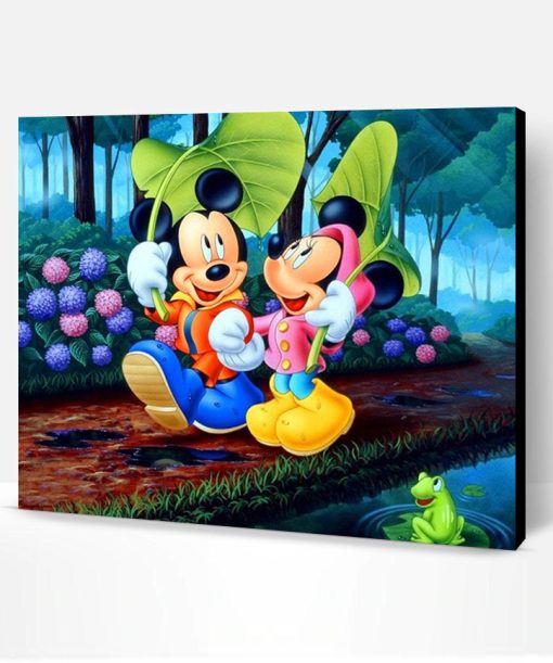 Minnie & Micky Mouse Paint By Number