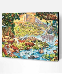 Noah's Ark Animal Paint By Number
